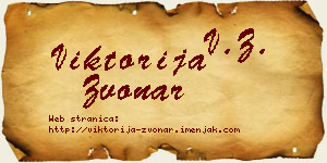Viktorija Zvonar vizit kartica